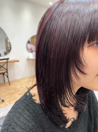 カラー ブリーチカラー ボブカット🫧のヘアスタイル