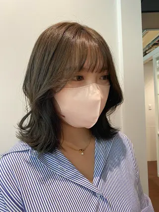 ミディアム カラー CURIO/南船場 /RIN💈🍎のヘアスタイル