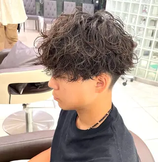 ショート パーマ メンズ 【メンズ特化】 池田大成✂︎のヘアスタイル