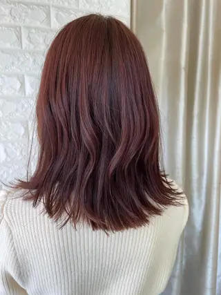 ミディアム カラー 英語ok sohee ソヒ 305号室のヘアスタイル