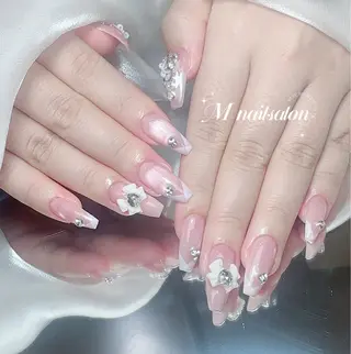 ネイル M🌷nail 長さだし専門店のネイルデザイン