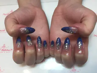 ネイル ネイルリボン 受付スタッフのネイルデザイン