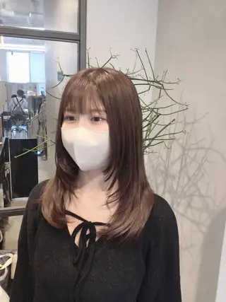 セミロング 透明感カラー✨艶髪 制作🌱山根あゆみのヘアスタイル