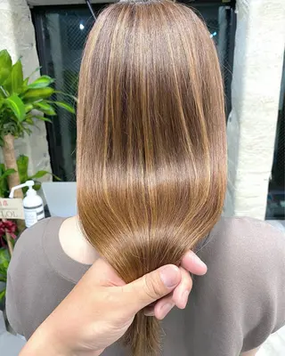 セミロング カラー パーマ OVER→三軒茶屋 /縮毛矯正・髪質改善のヘアスタイル