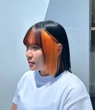 ミディアム カラー ちょめ/八王子 ZEST emuのヘアスタイル