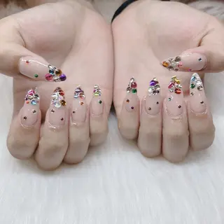 ロング HANA うるののネイルデザイン