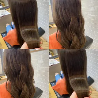 ロング カラー 艶カラー/韓国顔周り 🎀mamiのヘアスタイル