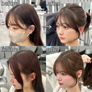 ロング 韓国顔まわり/前髪 /レイヤー/いつきのヘアスタイル