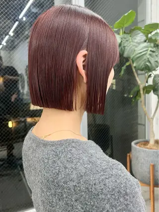 ミディアム 暖色カラー/レイヤー カット☁️MEI☁️のヘアスタイル