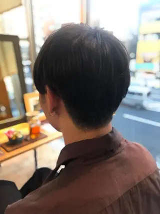 ショート メンズ BEACH　HAIR&NAIL所属・両国駅徒歩1分⭐️ アイロン仕上げのヘアスタイル