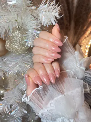 ネイル 23時まで❤︎韓国、 ワンホンネイルのネイルデザイン