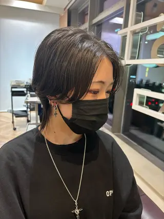 ミディアム パーマ ゆい/パーマ/レイヤ ー/似合わせカラーのヘアスタイル