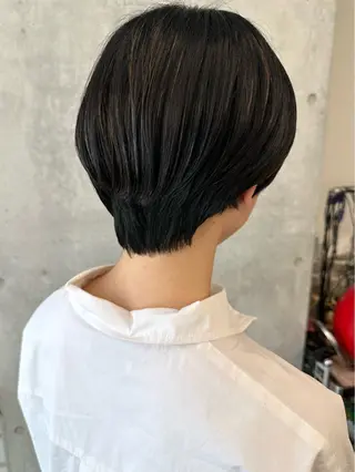 ショート 小顔ボブ/お悩み解決 /ボブパーマ/とういのヘアスタイル