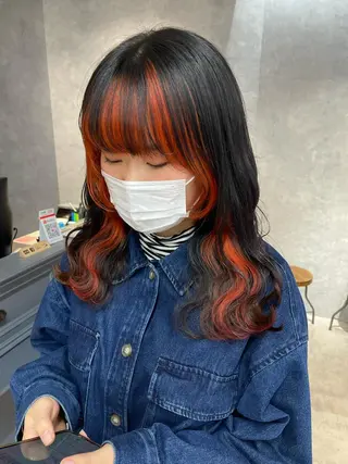 ロング Cielro【 シェイロ 】所属・Cielro/ダブル カラー/西田咲希のヘアスタイル