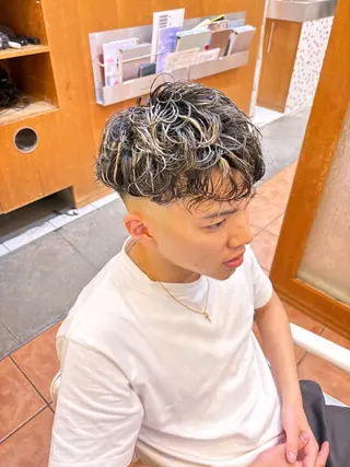 カラー パーマ メンズ メンズスタイル 完全再現/仁翔のヘアスタイル