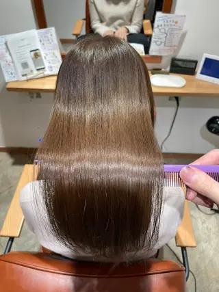 ロング カラー ベージュ/ 髪質改善 /末田柊希のヘアスタイル