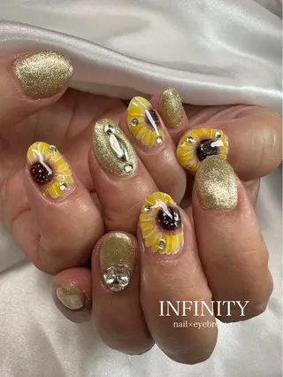 ミディアム カラー メンズ キッズ ネイル アイブロウ INFINITY所属・INFINITY nailのネイルデザイン