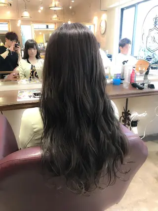 ロング カラー ヘアアレンジ 🌈髪質改善💕 縮毛矯正✨青木まで✨のヘアスタイル