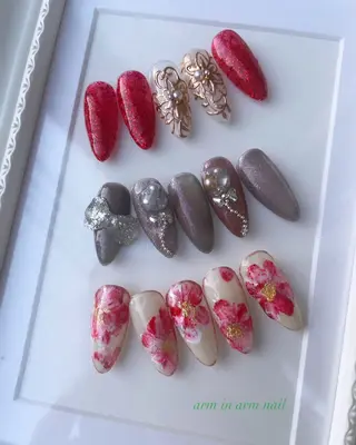 ネイル arm in arm ︎✿Yamamotoのマツエク・マツパデザイン