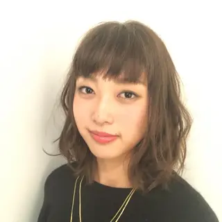 ミディアム カラー パーマ 脱白髪染め特化GBG 自由が丘所属・【白髪ぼかし 専門GBG】自由が丘のヘアスタイル