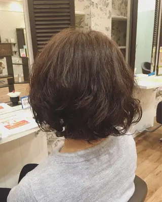 ショート パーマ ビーズアモール 豊田店のヘアスタイル