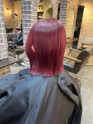 ミディアム カラー ACROあべの店所属・艶カラー/インナー /グラデ/大西小百合のヘアスタイル