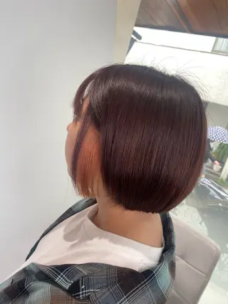 ショート カラー オーガニックカラー/ 髪質改善/暗髪/ボブのその他イメージ
