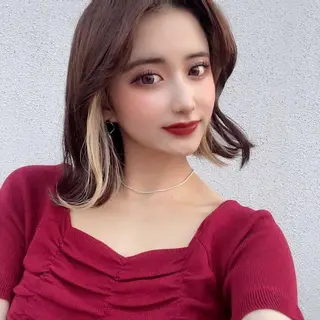 ミディアム カラー VALETTE omotesando所属・原宿ボブ・髪質改善 輝来のヘアスタイル