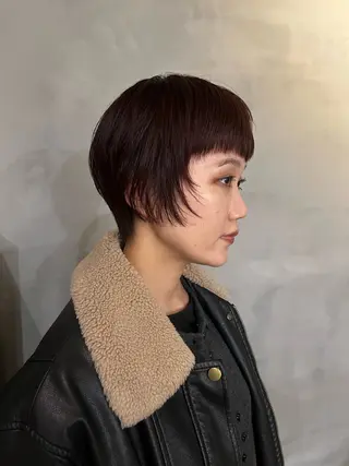 ショート カラー anti所属・小川 実夢のヘアスタイル