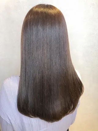 ロング 韓国風/オシャレ /縮毛矯正/滝口琴未のヘアスタイル