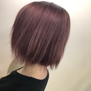 ショート カラー ミニボブ/カット モデル/渋谷/ 宍戸のヘアスタイル
