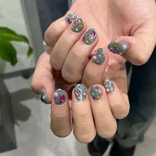 ネイル IROHA NAIL Kurumi🪽🫧のネイルデザイン