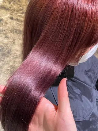 ロング カラー マンツーマン女性 美容師 奏のヘアスタイル