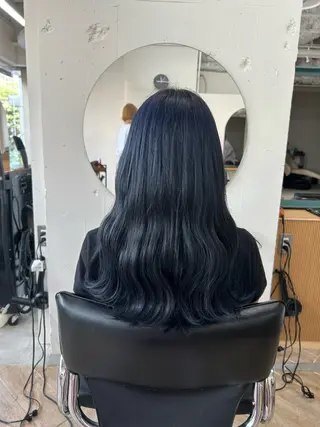 ロング カラー ベージュ/ダブルカラ ー/新潟駅/青柳萌果のヘアスタイル