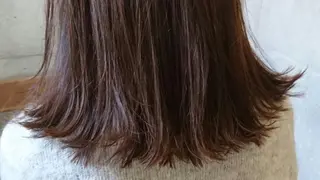 ミディアム カラー パーマ 小田川 竜也のヘアスタイル