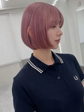 ショート カラー 江坂最安値*ブリーチ 田中のヘアスタイル