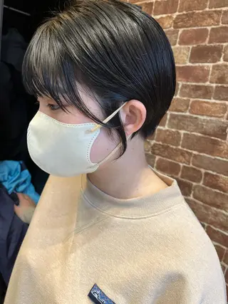 ショート カラー パーマ ヘアアレンジ メンズ キッズ ネイル マツエク・マツパ アイブロウ times salon名駅所属・久木原 ゆりのヘアスタイル