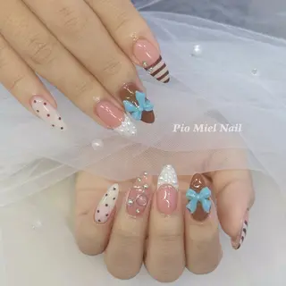 ネイル HANA 長さだしのネイルデザイン