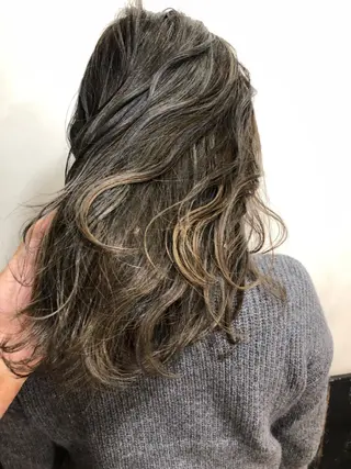 セミロング カラー AUBE HAIRazul吉祥寺所属・綺麗な髪質にしたい方 限定🌈清水　祥のヘアスタイル