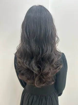 ロング パーマ armony表参道所属・高評価多数◎ コテ巻きパーマ星明夏のヘアスタイル