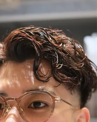 ショート パーマ メンズ GAKU /フェード /メンズ/難波のヘアスタイル