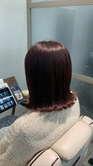 ミディアム 髪質改善×艶カラー Haruのヘアスタイル