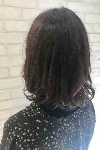 ミディアム パーマ 金沢 広美のヘアスタイル