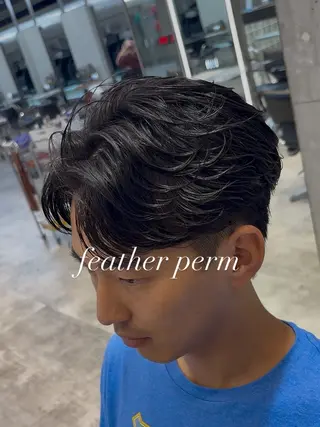 ショート パーマ メンズパーマ特化 園田　楓莉のヘアスタイル