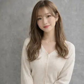 セミロング カラー 一ノ瀬 暁のヘアスタイル