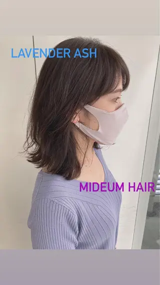 ミディアム カラー ナツメダ ダイキのヘアスタイル