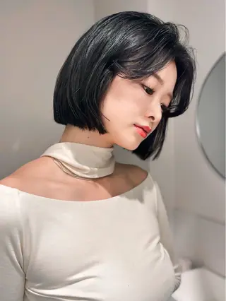 ショート 🌀渋谷ボブパーマ 🌀河野瑠太のヘアスタイル