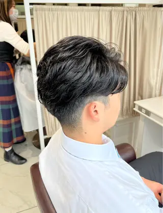 パーマ メンズ 佐々木 拓海のヘアスタイル