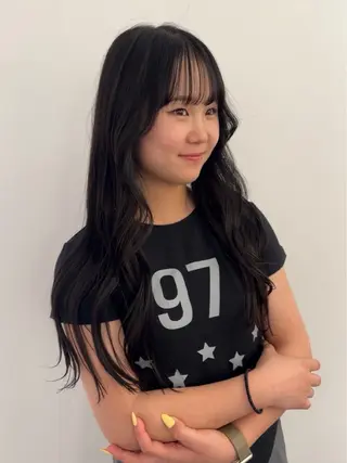 ロング カラー ハシヅメ キョウカのヘアスタイル