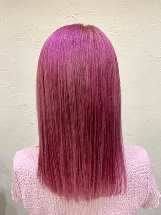 セミロング in'dexhair U所属・ブリーチ🌈ハイトー ンカラー ✨アニカ✨のヘアスタイル